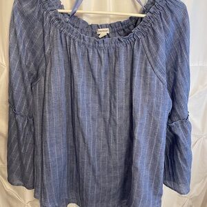 Westport Blue Striped Women's Blouse